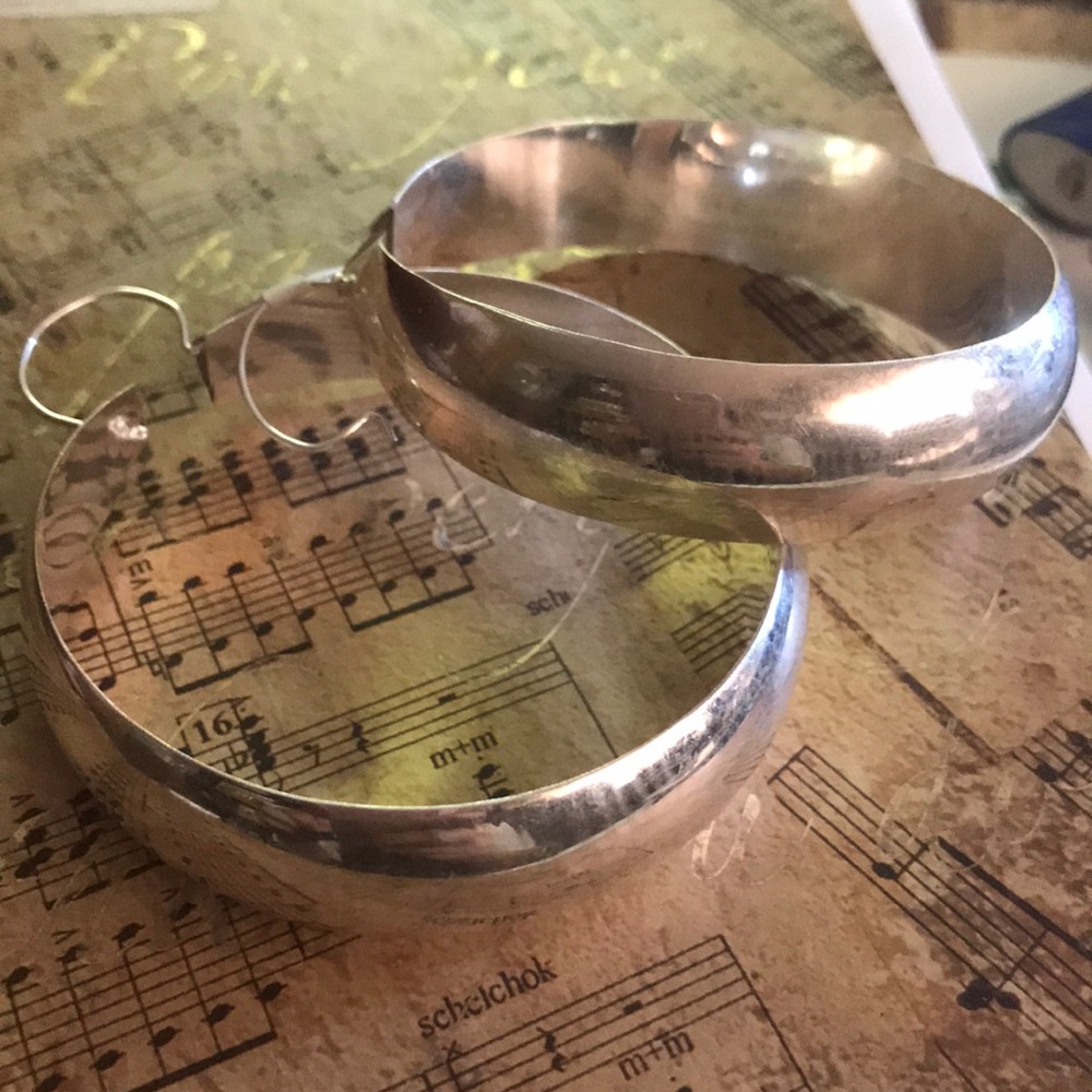 earrings new .925 real silver